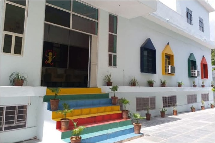 The rainbow steps at the Sirsi Road campus